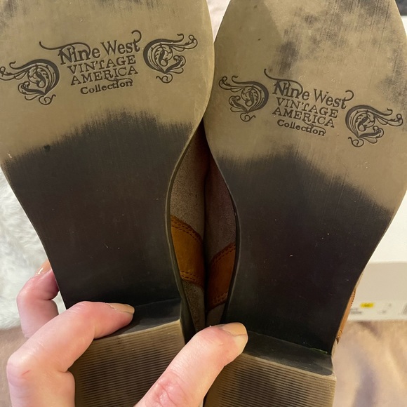 Nine West suede lace up zippered boots - Picture 6 of 10